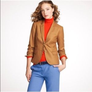 J. Crew Camel 100% Wool Schoolboy Blazer Jacket 2